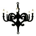 thumbnail image 2 of American Home Classic Kristina 6-Light Modern Resin Chandelier in Black, 2 of 2