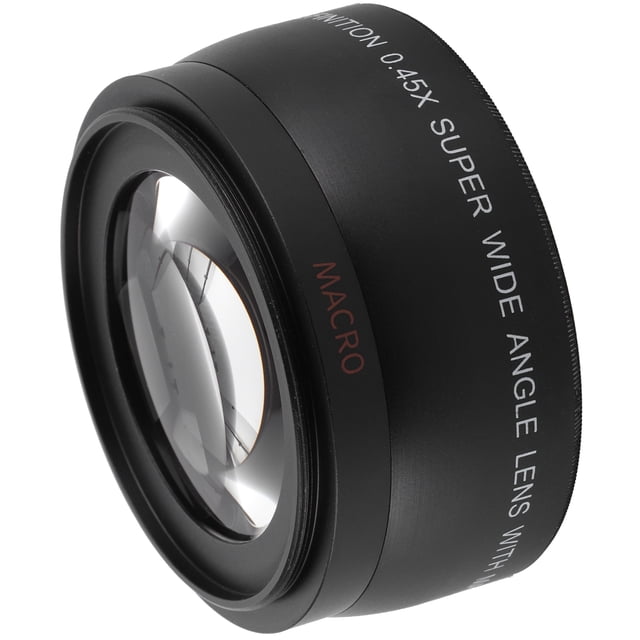 Wide 0.45X Camera Wide Angle and Macro Lens Additional Lens for Camera Lens with Filter Diameter of 55mm/2.2in