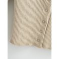 thumbnail image 5 of Women Button Up Crisp Yet Cozy Chunky Milano The Weekend Knit Cardigan Sweater, 5 of 5