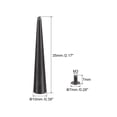 thumbnail image 2 of Unique Bargains 10x55mm Screw Back Rivets Solid Leather Studs Black 15 Sets, 2 of 5