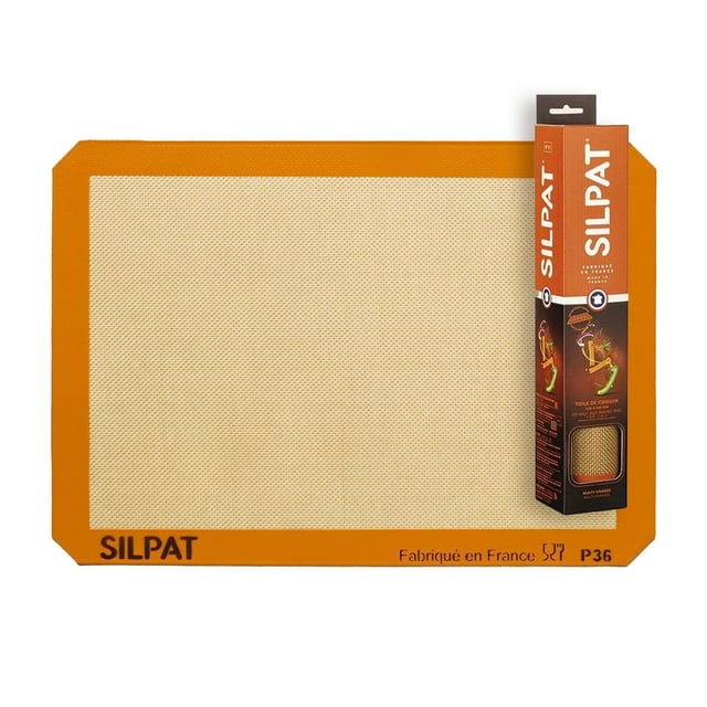 Silpat Tapete de silicona antiadherente para hornear, negro, 11-5/8" x 16-1/2"
