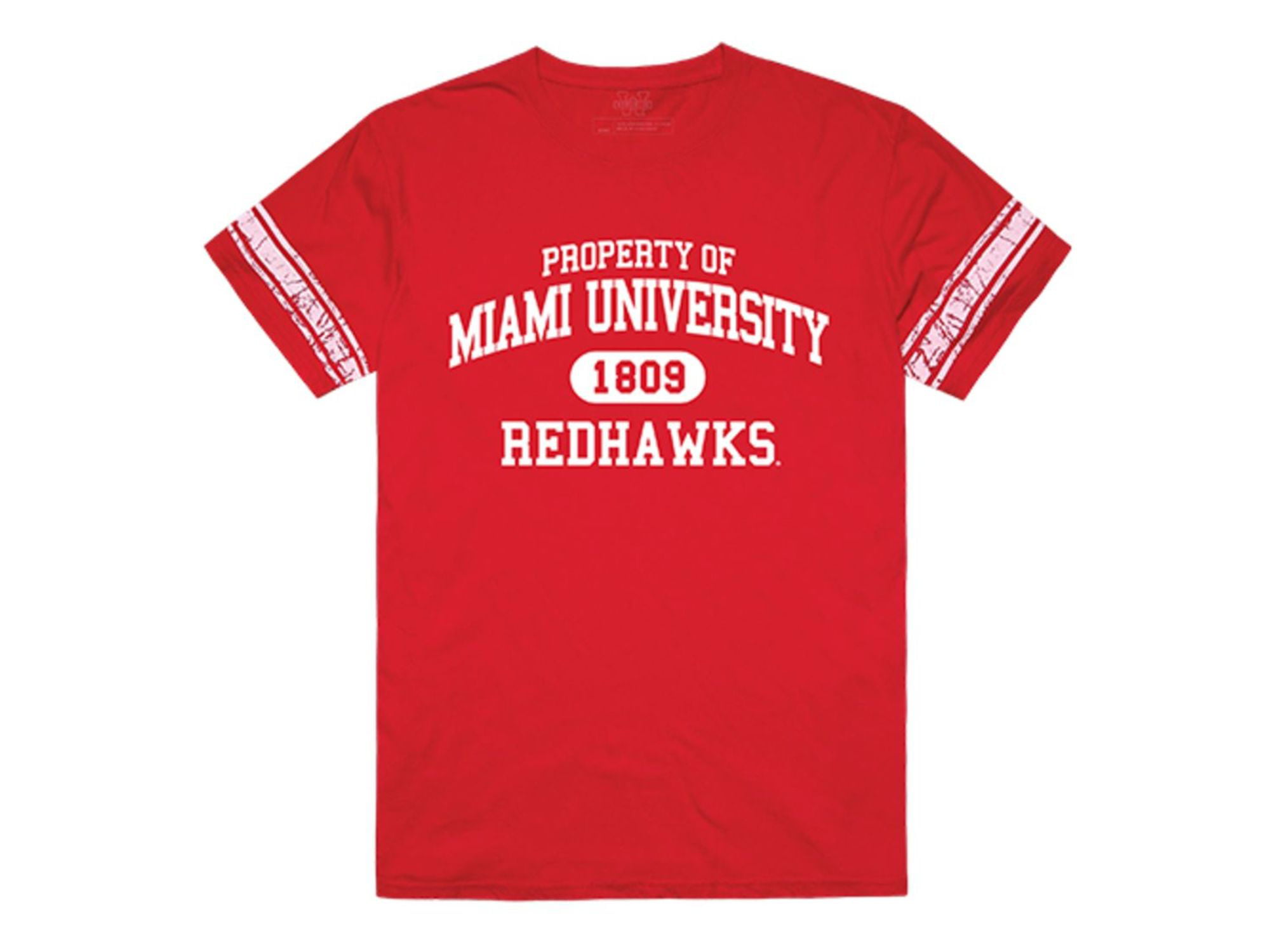 Miami University RedHawks NCAA Seal Tee T-Shirt Red 