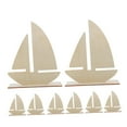 thumbnail image 5 of Hemoton 8pcs DIY Wooden Boat Models Unfinished Wooden Boat Craft Kit Blank Wood Boat Model Project Kit for Craft School Project Birthday Party, 5 of 7