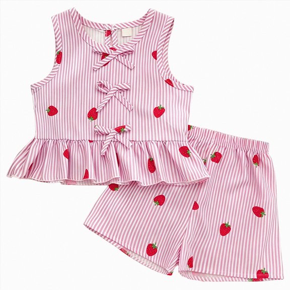 enyan Toddler Baby Girl Summer Clothes Outfit Funny Letter T Shirt Top Short Set Infant Girl Clothes 6 12 18 months 2T 3T 2Pcs Summer Playwear Beach Outfits,Clothes for Baby Girl(Pink,5-6 Years)