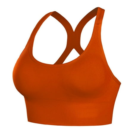 

Liveday Sports Bra for Women Running Workout Back Zipper Sports Bra with Removable Padded Sports Bra