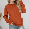 thumbnail image 2 of MUXiin Lined Sweatshirt Girl Drop Shoulder Crewneck Sweatshirts Workout Athletic Soft Plain Tunic Pullover Tops, 2 of 5