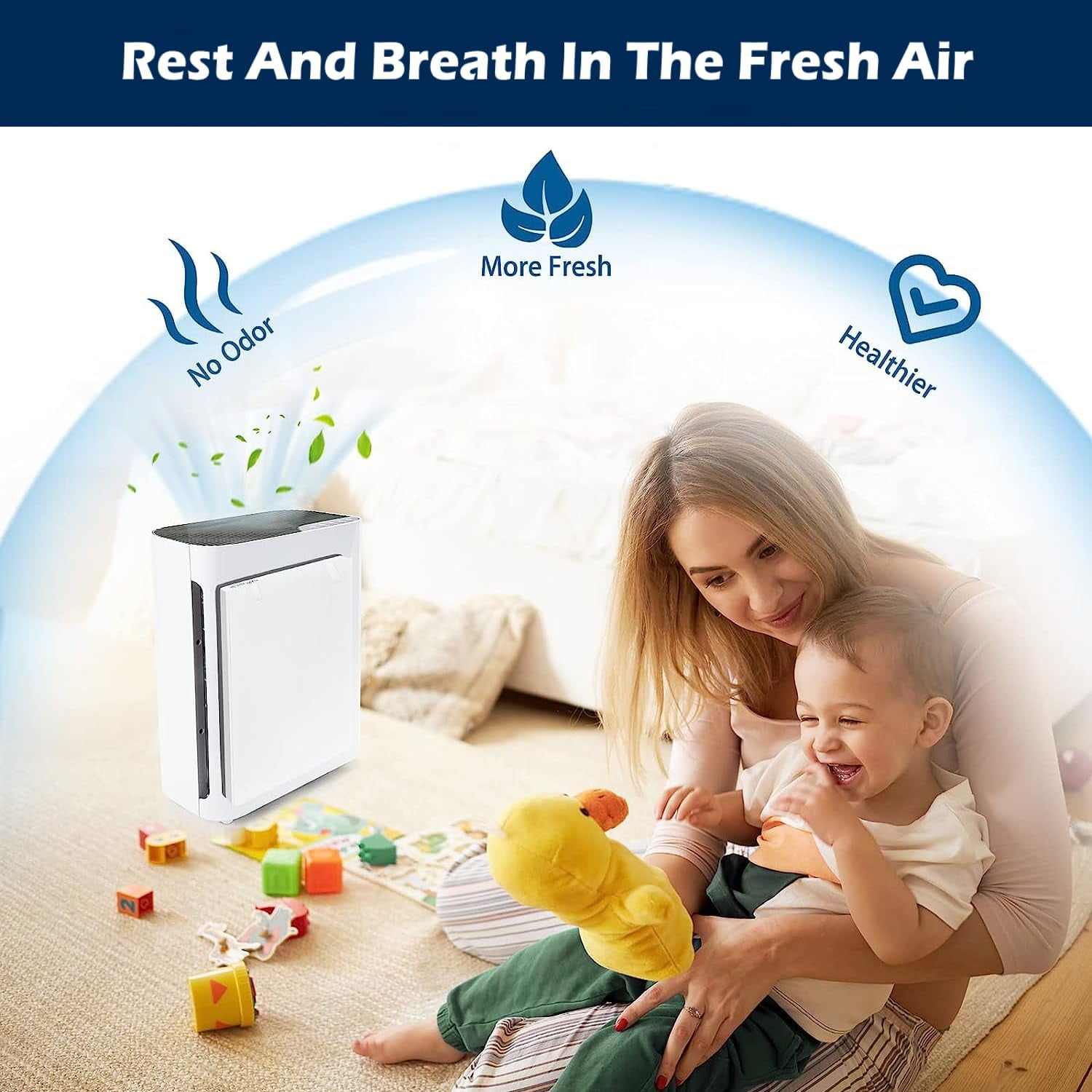 Goodsby Replacement 3-in-1 H13 True HEPA Filter Vital 100 for Levoit Vital 100 Air Purifier Replace Part # Vital 100-RF, Pack of 2