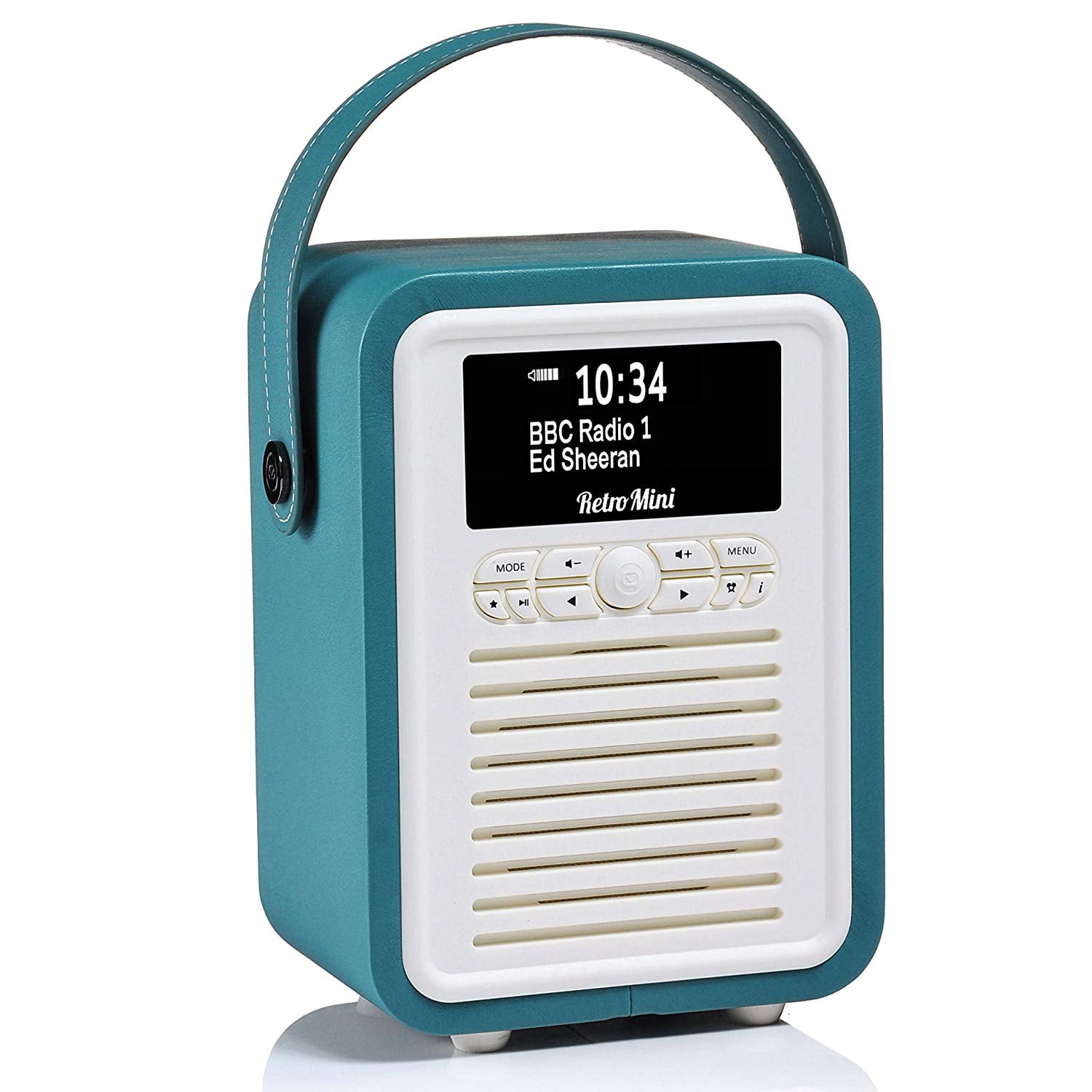 VQ Retro Mini HD Digital Radio with AM & FM, & Alarm Clock – Red - Walmart.com
