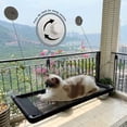 thumbnail image 3 of PUMYPOREITY Cat Window Perch, Cat hammocks with 4 Suction Cups, Cat Bed 360° Sunbathe, Cat Resting Seat, Breathable Mesh, 3 of 7