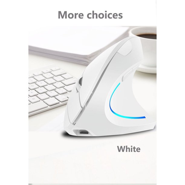 Ratón vertical inalámbrico H1 de 2,4 g con prevención de movimiento y soporte para la mano, ergonómico, DPI ajustable