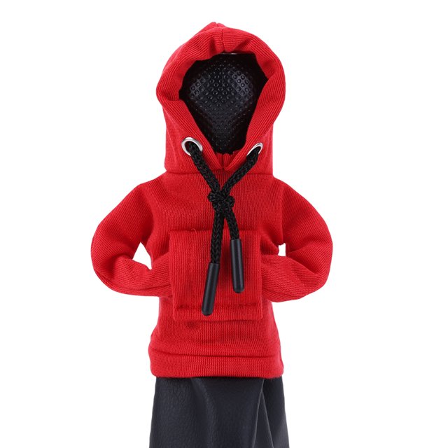 Sudadera Con Capucha Funda para Cambios Coche Kit Creativo Manija Cambios (rojo)