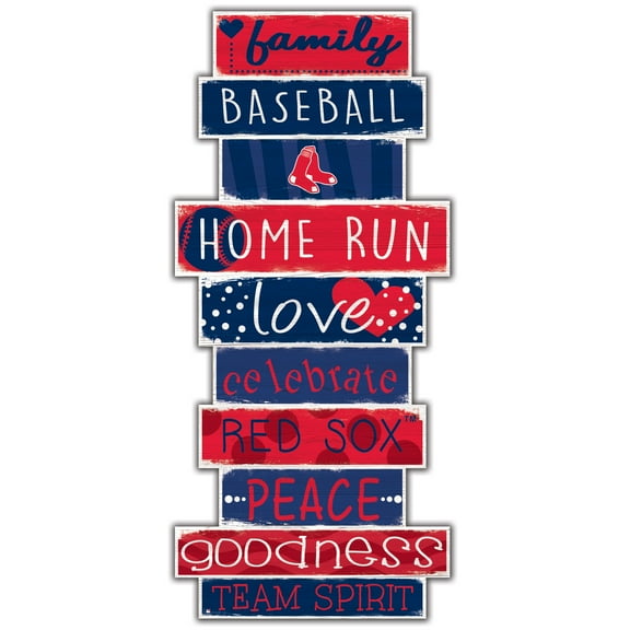 Boston Red Sox 5'' x 24'' Celebrations Stack Sign