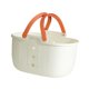 thumbnail image 4 of Cesta de ducha portátil, ligera, organizadora para artículos de tocador, champú y dormitorio. Blanco y naranja, 4 of 9
