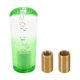 thumbnail image 1 of Perilla de Cambio Redonda de Cristal Única, 10cm Universal para Palanca de Cambios de Vehículos Automáticos y Manuales con 2 Adaptadores Acrílico Claro Verde, 1 Juego, 1 of 1