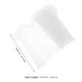 thumbnail image 2 of FELTECHELECTR White Tulle Fabric with Elegant Corrugated Trim for Floral Bouquet Wrapping and Decoration, 2 of 8