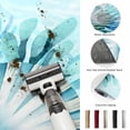 thumbnail image 5 of Area Rugs 3'x5', Teal Blue Coastal Carpet Runner Indoor Outdoor Rugs Home Decor Aesthetic, Summer Ocean Sea Shells Corals Non Slip Mats Washable Accent Rug for Living Room Bedroom, 5 of 8