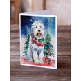 thumbnail image 2 of Old English Sheepdog Christmas Greeting Cards Pack of 8 7 in x 5 in, 2 of 3