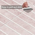 thumbnail image 6 of Humitech Pink Subway Tile Peel and Stick Backsplash, 5-Pack 12x12 Inch Glossy Self-Adhesive Wall Tile, Waterproof Kitchen & Bathroom Stickers, Removable DIY Vinyl Tiles for Walls, 6 of 8