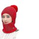 thumbnail image 1 of Conjuntos de calentadores de punto cálidos para invierno, gorro de punto flexible con bola de pelo, Beige (a-1b), 1 of 5