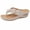 Gray, variant on Womens Plus Size Wedge Sandals Floral Thong Flip Flops Slip-On Casual Spring Summer Shoes, Black