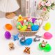 thumbnail image 2 of Paquete de 12 huevos de pascua rellenos de animales de peluche JIALWEN para niños, 2 of 7
