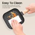 thumbnail image 3 of Aluminium Alloy Square Grilling Pan for All Stoves Nonstick Grill Skillet Steak Pan Versatile Wood Handle Stove Top Grill Pan for Indoor Cooking Outdoor Grilling, 3 of 8