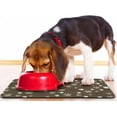 thumbnail image 6 of Dog Food Mat, Absorbent Water Bowl Mats Cat Pet Feeding Placemats Brown 16 * 24 inch, 6 of 6