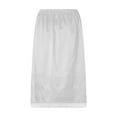 thumbnail image 6 of Women's Satin Half Slip Lace Long Underskirt Elastic Waist Long Slips for Under Dresses Extender Underskirt, 6 of 7