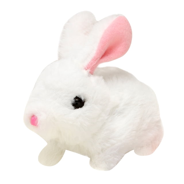 Juguete eléctrico de conejo, peluches parlantes, peluches para bebés (blanco) Tmvgtek libre de BPA