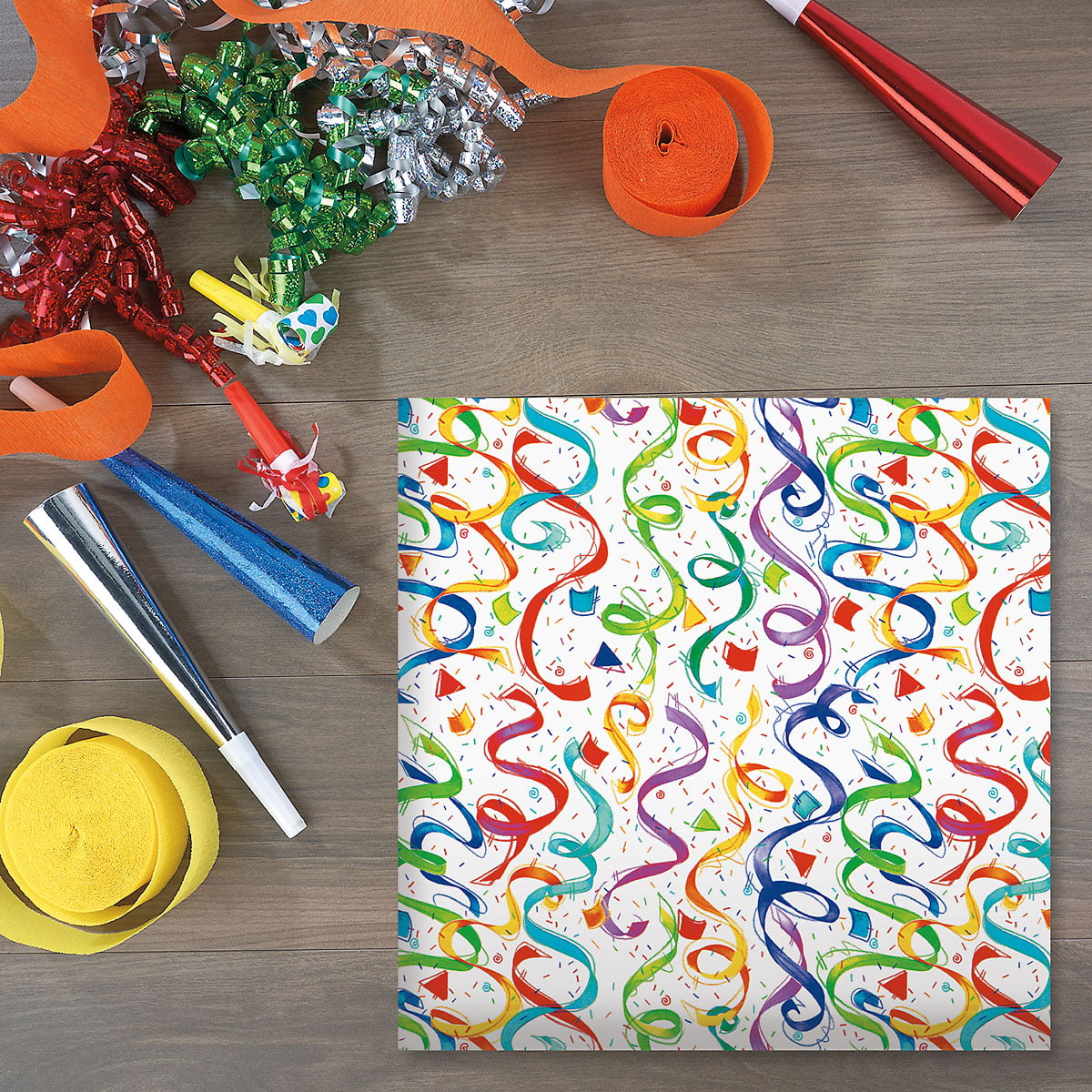 Current Happy Birthday Confetti Jumbo Rolled Gift Wrap - 72 Sq. ft.