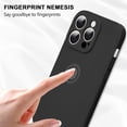 thumbnail image 2 of Compatible with iPhone 13 Pro Max 6.7 Inches, Soft Scratch Resistant Liquid Silicone Fine Hole Shockproof Protective Case,Black, 2 of 12