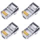 thumbnail image 1 of 100Pcs Conector RJ45 6U Paso Chapado en Cable Ethernet MóDulo Plug Red RJ-45 Crystal Heads Cat5 Cat5E, 1 of 7