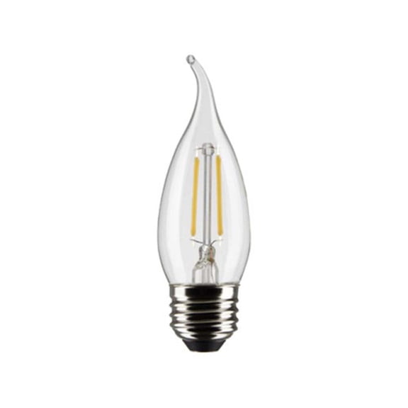Satco 3w CA10 LED 2700K Medium Base Dimmable - 25w equiv