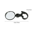 thumbnail image 2 of STRANDCHIC 2Pcs Universal Motorcycle Mirrors Adjustable Rotatable Black Rearview Mirrors for Bikes, 2 of 7