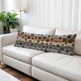 thumbnail image 3 of Gray Dog Paws Long Body Pillow Cover 20x60 Inch, Farmhouse Vintage Modern Grey Brown Wood Decorative Pillowcase with Zipper, Microfiber Pillow Protector, Soft Breathable Long Pillowcases for Women, 3 of 9
