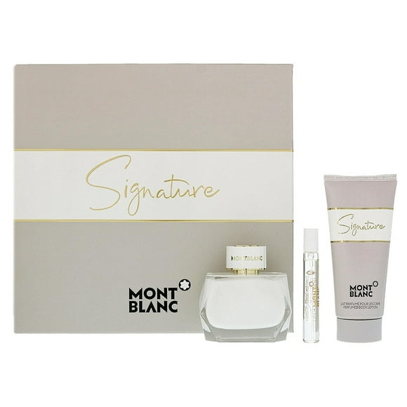 Mont Blanc Ensemble Cadeau 3 Pièces Signature Femmes - 3,0 Oz Eau de Parfum Spray