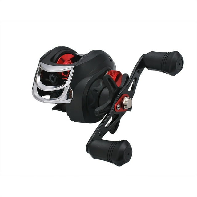 Baitcasting Fishing Reel 17+1BB Gear Ratio 8KG/17.6LB Max Drag High Speed 7.1:1 Magnetic Brake Metal Bait Casting Ree ,Rigid Aluminum Skeletal Frame