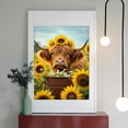 thumbnail image 2 of Diamond Art Kit for Adults, Sunflower Cow Charm Blossoms Diamond Painting for Adults Beginners, 5D DIY Diamond Art Painting Kits, Colorful Diamond Painting Craft for Home Decor 12x16, 2 of 7