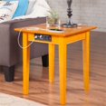 thumbnail image 2 of Leo & Lacey Charger End Table in Caramel Latte, 2 of 5