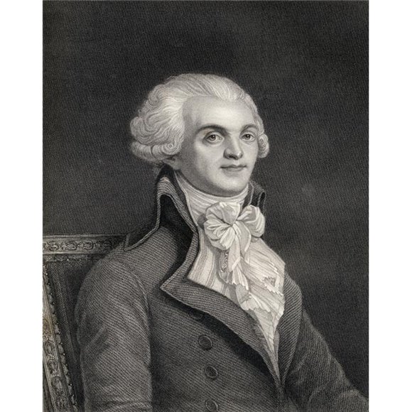 Maximilien Robespierre 1758-1794 Jacobin Leader During French Revolution Engraved by W H Mote From the Book Historical S Poster Print, 13 x 16