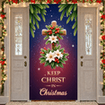 thumbnail image 3 of Christmas Decor Keep Christ in Christmas Banner Religious Celebration Theme for Holiday Parties Family Gatherings Church Events, 3 of 9