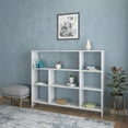 thumbnail image 3 of Ada Home Decor Furniture 3 Tier Open Shelf White Lavina Modern Bookcase, 3 of 7