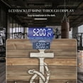 thumbnail image 3 of High Precision Body Weight Scale Smart Bathroom Scales with Large LCD Display(400lbs),Decorative for Bedroom-Vintage Hand Drawn Anchor On Wooden Background, 3 of 4