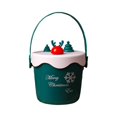 thumbnail image 4 of Bolsa de regalo de Navidad Bolsa de regalo de Navidad Envoltura de regalos Compras Envoltura de regalos para las fiestas Ciervo verde cilíndrico, 4 of 9