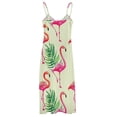 thumbnail image 5 of Flamingo Pattern Fine Art Sleeveless Dress Summer Dress Woman 2025, 5 of 7