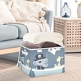 thumbnail image 3 of Yayeee Collapsible Cube Storage Bin with Lid Fabric Closet Decorative Basket with Handles, Cute Animals, 3 of 7