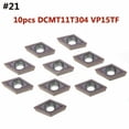 thumbnail image 1 of 10Pcs 40 Types CNC Carbide Tips Inserts Blade Cutter Lathe Turning Tool + Box Tu, 1 of 6