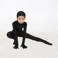 thumbnail image 3 of de de cuerpo completo abierta para niños y niñas, de de Halloween negro sólido, leotardo Unitard METRO Salvador Disfraz de mono para niños, 3 of 10