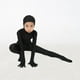 thumbnail image 3 of Body de cuerpo entero para niños Zulema Disfraz de mono negro S, 3 of 8