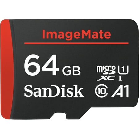 SanDisk 64GB ImageMate microSDXC UHS-1 Memory Card with Adapter - C10, U1, Full HD, A1 Micro SD (Whats The Best Micro Sd Card)